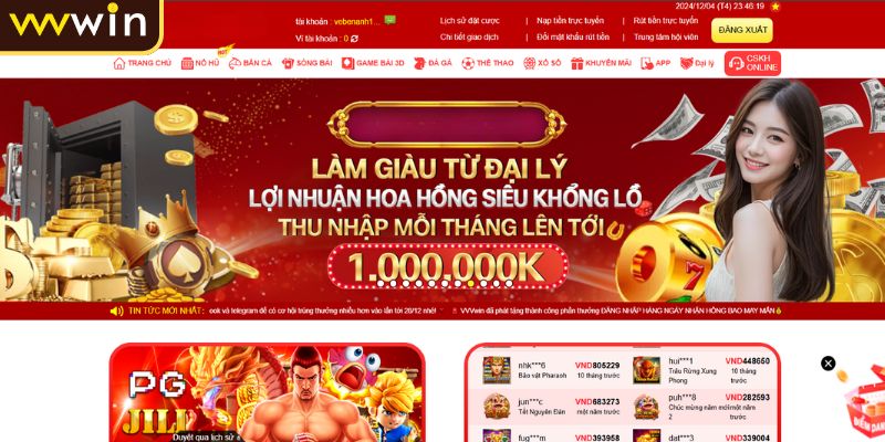 Đại Lý VVVWIN 1 Chính sách hoa hồng vượt trội